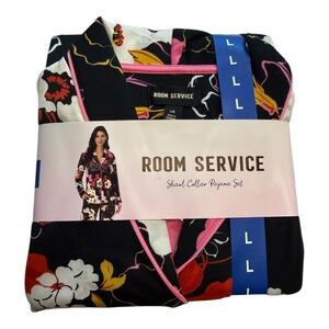 NWT Room Service Shawl Collar Pajama Set